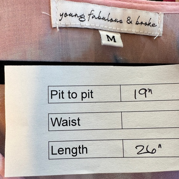 Young Fabulous and Broken Butterfly Sleeve Top Pink - Picture 7 of 7